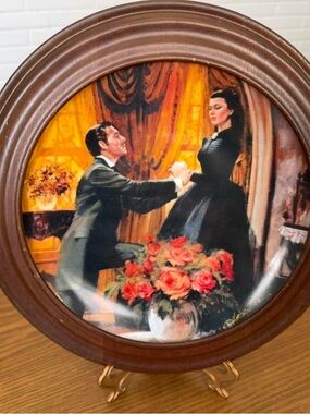 Vintage Gone With The Wind Collectible Plate “The Proposal”